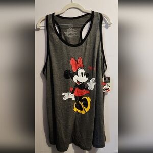 🌺Disney Gray Minnie Mouse Tank Top